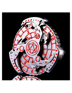 Juego de Dados DND 7-en-1 FTNNGIME Metal Negro Plateado