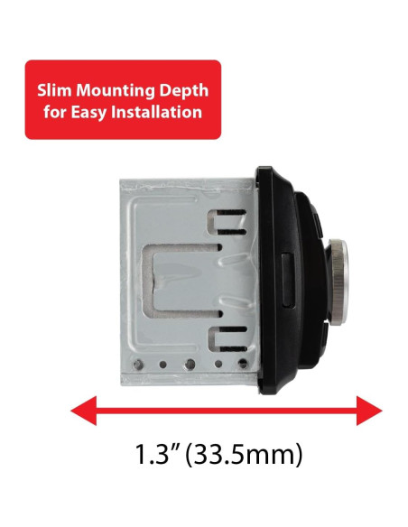 Estéreo de coche Dual XRM69BT con Bluetooth y pantalla LCD