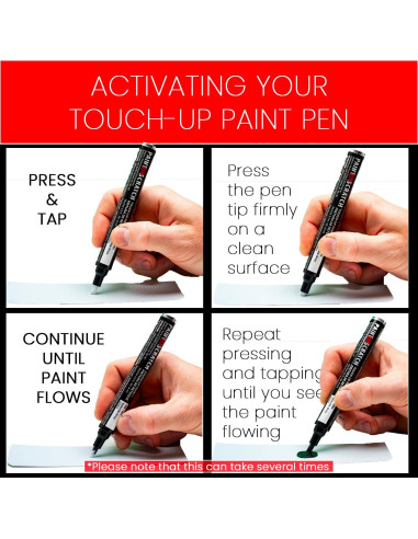 Bolígrafo de Retoque Scratch Fix Negro Metálico 10ml - Wheel Scratch Fix