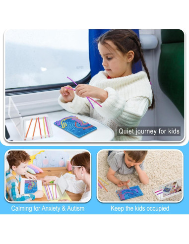 Tablero Sensorial Antiestrés SPKWIS Azul para Niños 3+ Años