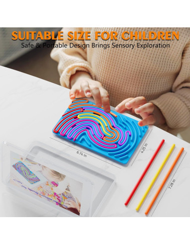 Tablero Sensorial Antiestrés SPKWIS Azul para Niños 3+ Años