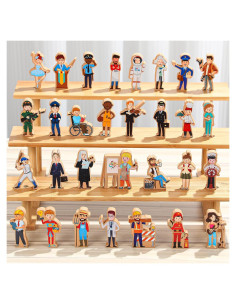 Juguetes de Madera Blosssound 30 Pcs Figuras Profesionales