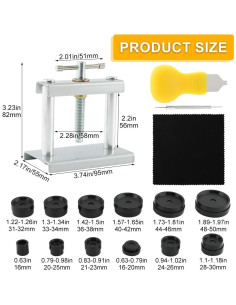 Juego de Herramientas de Prensa para Reloj EMVANV - 12 Moldes 16-50mm 2