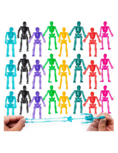 Set de 48 Juguetes Esqueleto Elástico ArtCreativity - Halloween