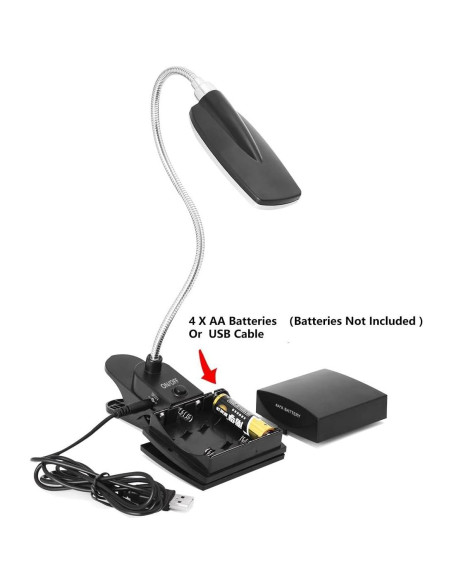 Luz de Atril Musical Immiper MM168-BK LED USB Batería