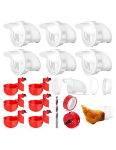 Kit Comedero y Bebedero para Aves LEIFEOSH 12 Piezas