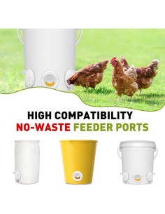 Kit Comedero y Bebedero para Aves LEIFEOSH 12 Piezas 2