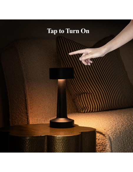 Lámpara de Mesa Inalámbrica Bell+Howell LED Recargable 22.8cm