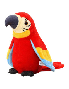 Loro Hablante de Peluche Holiberty 21 cm Rojo Interactivo