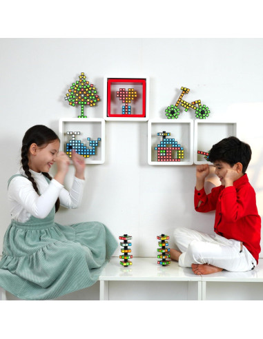 TOSY Spinner Antiestrés Magnético Brillante - 2 Piezas 3 en 1