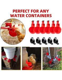 Comedero y Bebedero Automático YANZI para Pollos - 6 Puertos 2