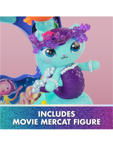 Set de Juego Gabby's Dollhouse Balcón Acuario MerCat 7 Piezas