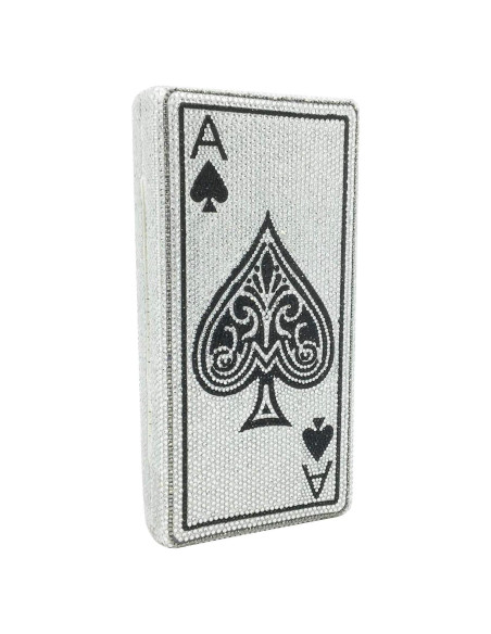 Bolso Clutch de Rhinestones Boutique De FGG Mini 18x9x4.5cm