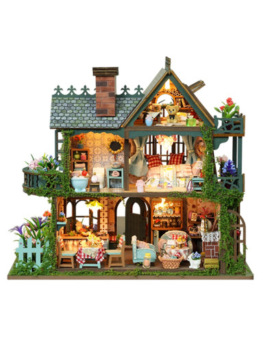 Kit de Casa en Miniatura DIY ISSEVE Jardín de Hadas 3D