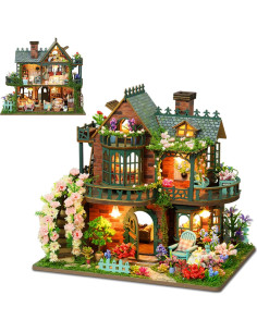 Kit de Casa en Miniatura DIY ISSEVE Jardín de Hadas 3D 2