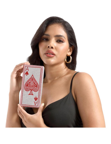 Bolso Clutch de Rhinestones Boutique De FGG Mini 18x9x4.5cm