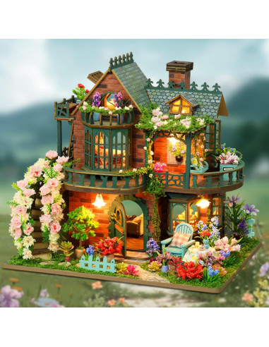 Kit de Casa en Miniatura DIY ISSEVE Jardín de Hadas 3D