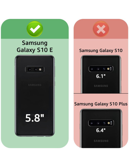 Funda XcaseBar para Samsung Galaxy S10E con billetera y RFID