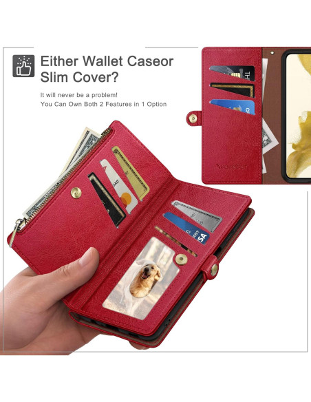 Funda XcaseBar para Samsung Galaxy S10E con billetera y RFID