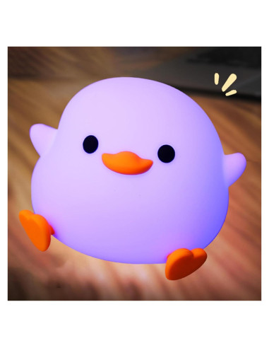 Luz Nocturna de Pato AVEKI Multicolor Recargable para Niños