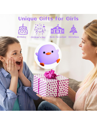 Luz Nocturna de Pato AVEKI Multicolor Recargable para Niños