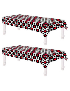 Manteles de Poker Tatuo 2 Piezas 137x274 cm Fiesta Casino