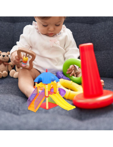 Juego de Casa de Muñecas Toyvian Parque Infantil Miniatura