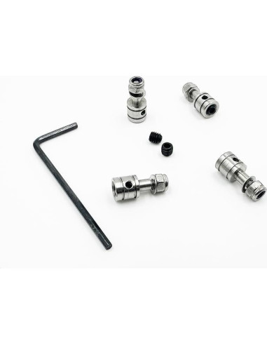 4PCS Conector de varilla de empuje 2mm URIMPAVIDO Acero Inox