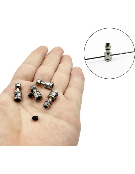 4PCS Conector de varilla de empuje 2mm URIMPAVIDO Acero Inox