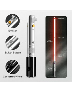 Sable de Luz ELESKOCO ANK RGB Control APP Mango Metal 0.96kg 2