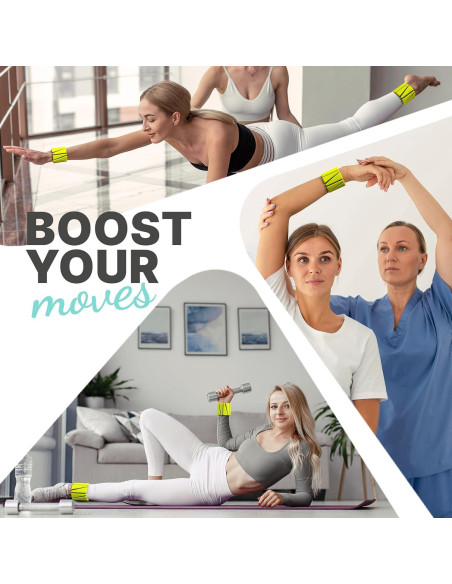 Pesas de Muñeca y Tobillo DIBIWAY 2 lbs Ajustables para Mujeres