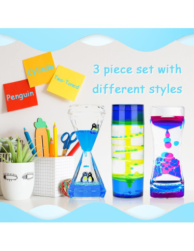 Burbujero de Movimiento Líquido MATIRISE - Set 3 Juguetes Sensoriales