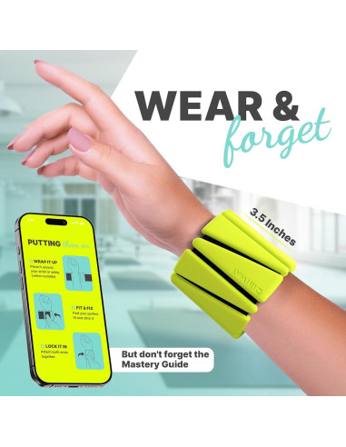 Pesas de Muñeca y Tobillo DIBIWAY 2 lbs Ajustables para Mujeres