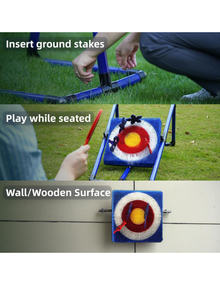 Juego de Lanzamiento de Hachas BunnyBoo TB01-US - 4 Hachas y Dardos