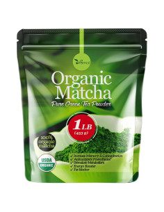 Polvo de Té Verde Matcha Orgánico uVernal 454g - 100% Puro