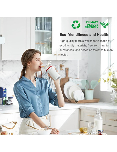 Papel Tapiz Autoadhesivo Dimoon 30x200cm Mármol Blanco Vinilo Papel Tapiz Autoadhesivo Dimoon 30x200cm Mármol Blanco Vinilo