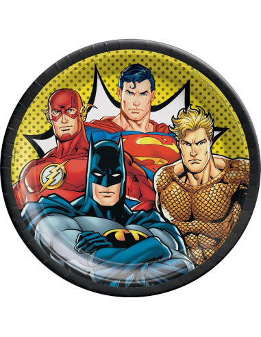 Suministros de Fiesta de Cumpleaños Superman - 16 Platos, Vasos, Invitaciones
