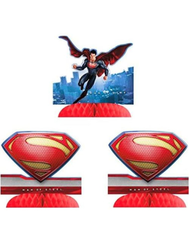 Suministros de Fiesta de Cumpleaños Superman - 16 Platos, Vasos, Invitaciones