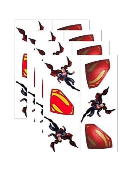 Suministros de Fiesta de Cumpleaños Superman - 16 Platos, Vasos, Invitaciones