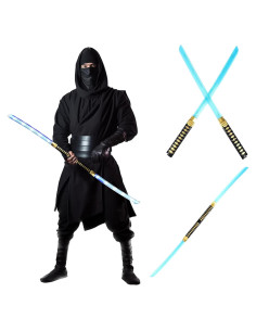Espada Ninja LED 2 Mangos con Sonidos - Juguete para Mayores de 15 Años