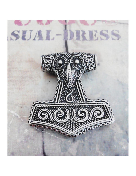 Collar de Péndulo Pesado PAURO Acero Inoxidable Gótico 3.5x3cm