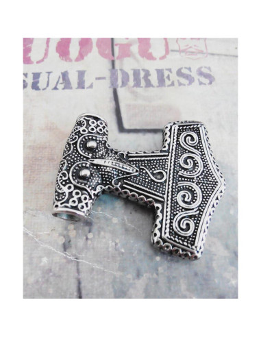 Collar de Péndulo Pesado PAURO Acero Inoxidable Gótico 3.5x3cm