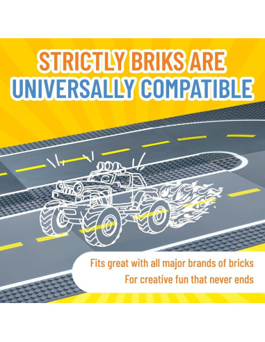 Placas Base Apilables Strictly Briks 25.4 cm - Paquete de 4