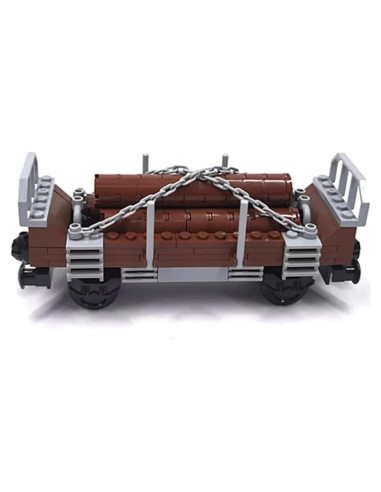Set de Bloques de Construcción Carreta de Ferrocarril General Jim 180 Piezas