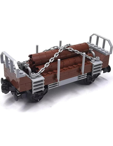 Set de Bloques de Construcción Carreta de Ferrocarril General Jim 180 Piezas