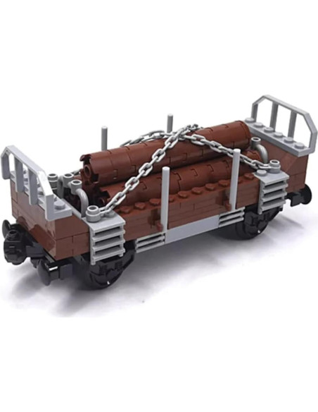 Set de Bloques de Construcción Carreta de Ferrocarril General Jim 180 Piezas