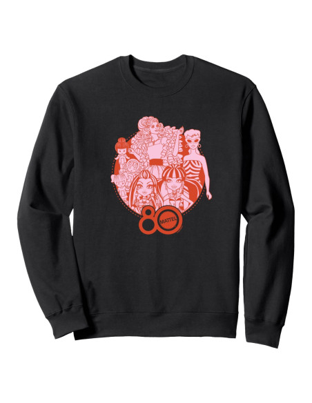 Sudadera Mattel 80 Aniversario Unisex Adulto - Licencia Oficial