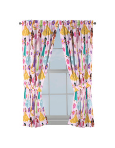 Cortinas de Ventana Jay Franco Princesa Disney 107x160 cm Rosa