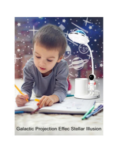 Lámpara de Escritorio Astronauta WLHONG LED Proyector Estrellas 2