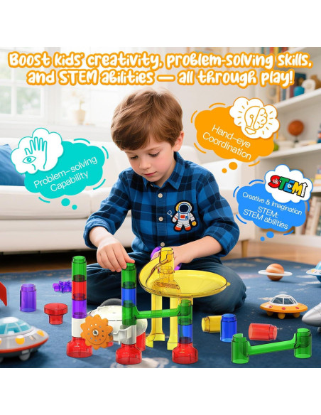 Carrera de Canicas Motorizada Shantou Nai De - Juguete STEM 153 Piezas